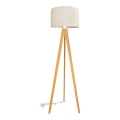 Stojacia lampa ALBA 1xE27/15W/230V krémová/dub