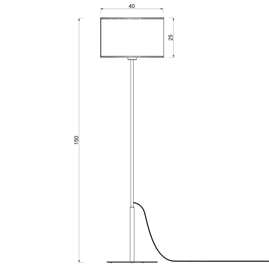 Stojacia lampa ARDEN 1xE27/15W/230V béžová