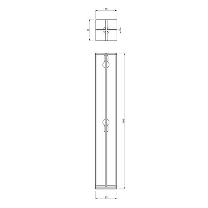 Stojacia lampa ARNOLD 2xE27/60W/230V čierna