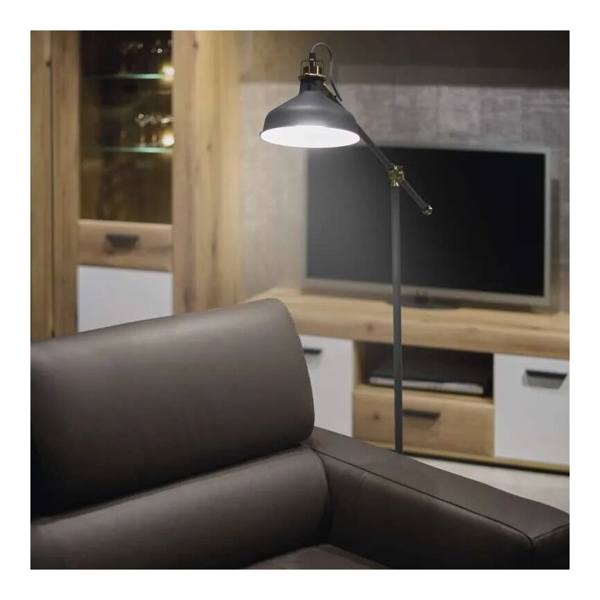 Stojacia lampa ARTHUR 1xE27/25W/230V šedá