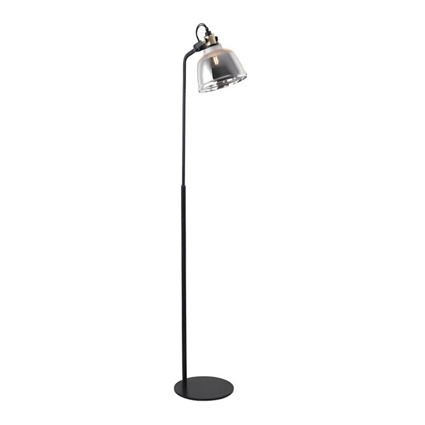 Stojacia lampa ASGARD 1xE27/11W/230V šedá/čierna/zlatá