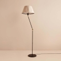 Stojacia lampa AYD 1xE27/40W/230V čierna/béžová