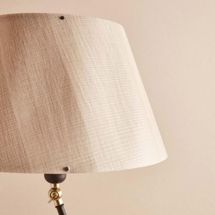 Stojacia lampa AYD 1xE27/40W/230V čierna/béžová