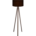 Stojacia lampa AYD 1xE27/40W/230V čierna/hnedá