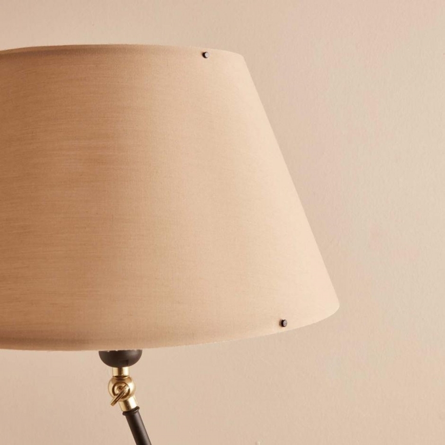 Stojacia lampa AYD 1xE27/40W/230V čierna/hnedá