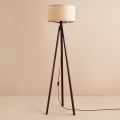 Stojacia lampa AYD 1xE27/40W/230V hnedá/béžová