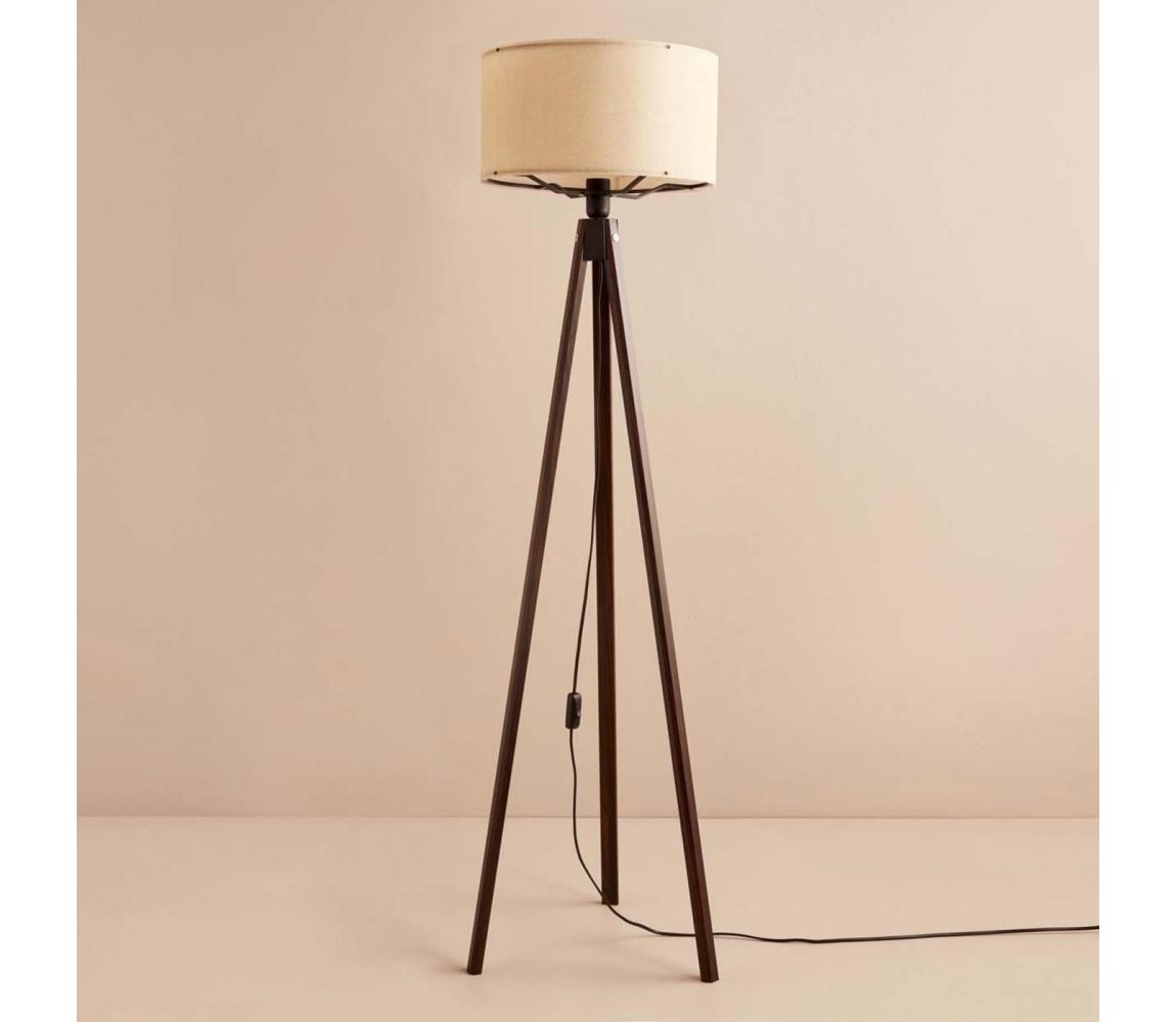 Stojacia lampa AYD 1xE27/40W/230V hnedá/béžová 780SGN3497