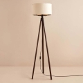 Stojacia lampa AYD 1xE27/40W/230V hnedá/béžová