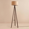 Stojacia lampa AYD 1xE27/40W/230V hnedá/béžová