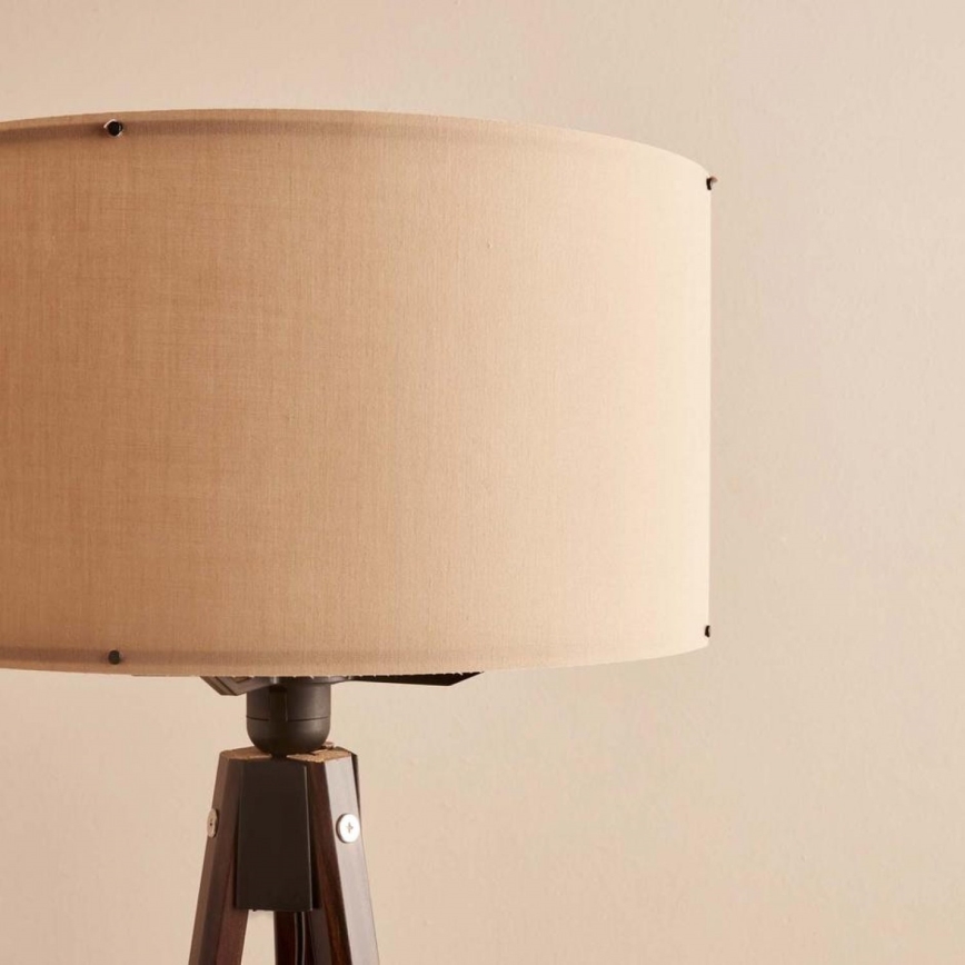 Stojacia lampa AYD 1xE27/40W/230V hnedá/béžová