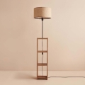 Stojacia lampa AYD 1xE27/40W/230V hnedá/béžová