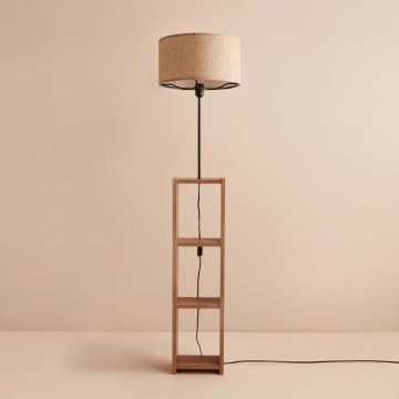 Stojacia lampa AYD 1xE27/40W/230V hnedá/béžová