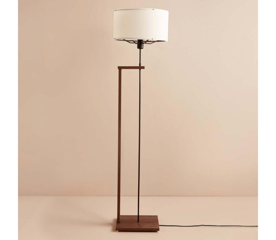 Stojacia lampa AYD 1xE27/40W/230V hnedá/biela+ 780SGN3522