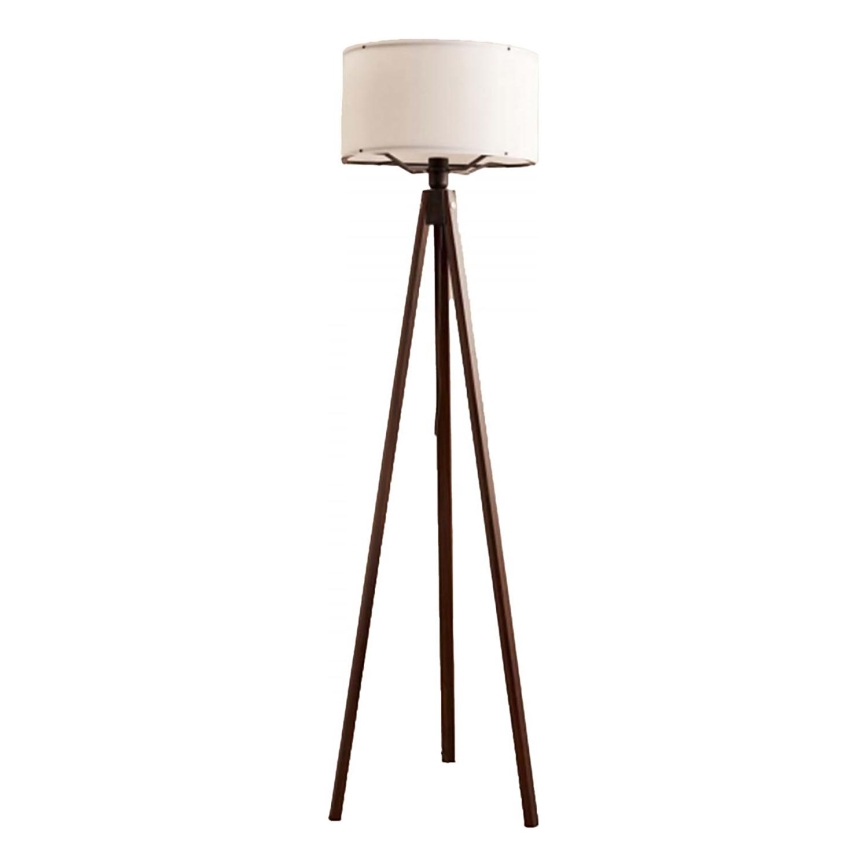 Stojacia lampa AYD 1xE27/40W/230V hnedá/biela+