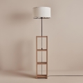 Stojacia lampa AYD 1xE27/40W/230V hnedá/biela+