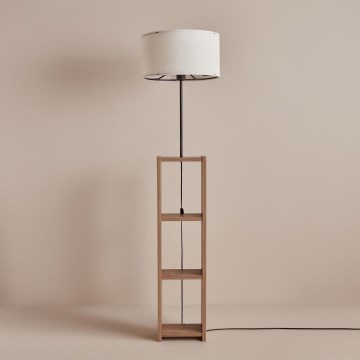 Stojacia lampa AYD 1xE27/40W/230V hnedá/biela+