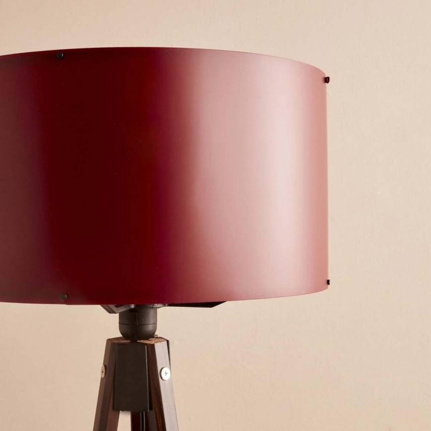 Stojacia lampa AYD 1xE27/40W/230V hnedá/červená