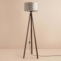 Stojacia lampa AYD 1xE27/40W/230V hnedá/čierna/biela+