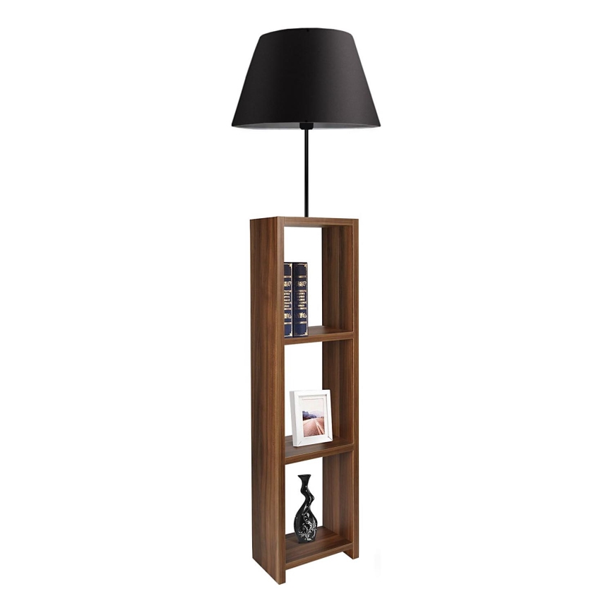 Stojacia lampa AYD 1xE27/40W/230V hnedá/čierna