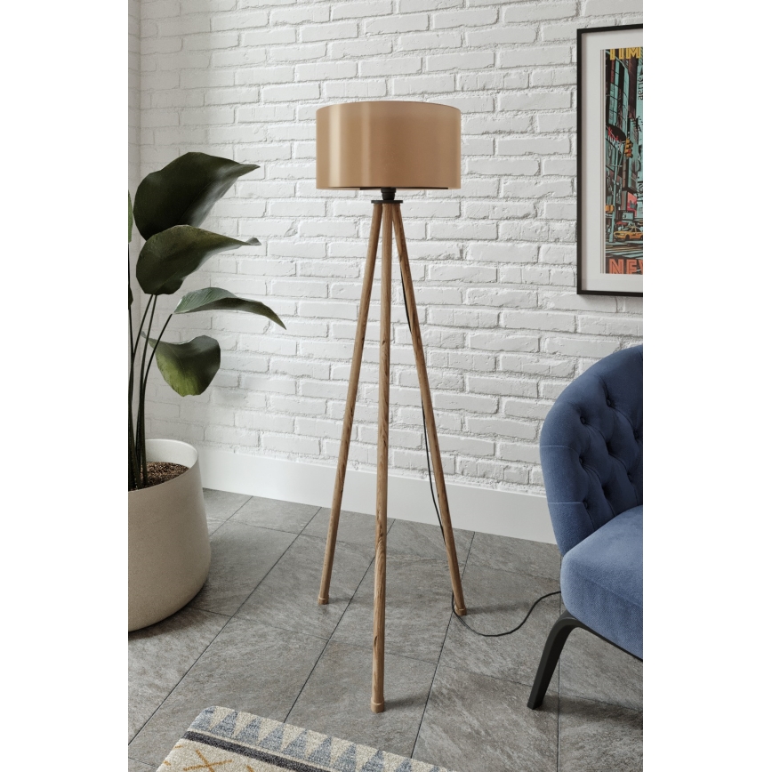 Stojacia lampa AYD 1xE27/40W/230V hnedá