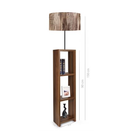 Stojacia lampa AYD 1xE27/40W/230V hnedá