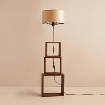 Stojacia lampa AYD 1xE27/40W/230V hnedá