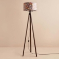 Stojacia lampa AYD 1xE27/40W/230V hnedá/pestrofarebná
