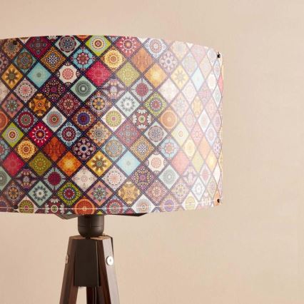 Stojacia lampa AYD 1xE27/40W/230V hnedá/pestrofarebná