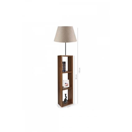 Stojacia lampa AYD 1xE27/40W/230V hnedá/šedá