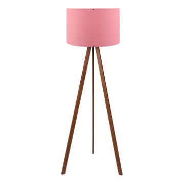 Stojacia lampa AYD 1xE27/40W/230V ružová/hnedá