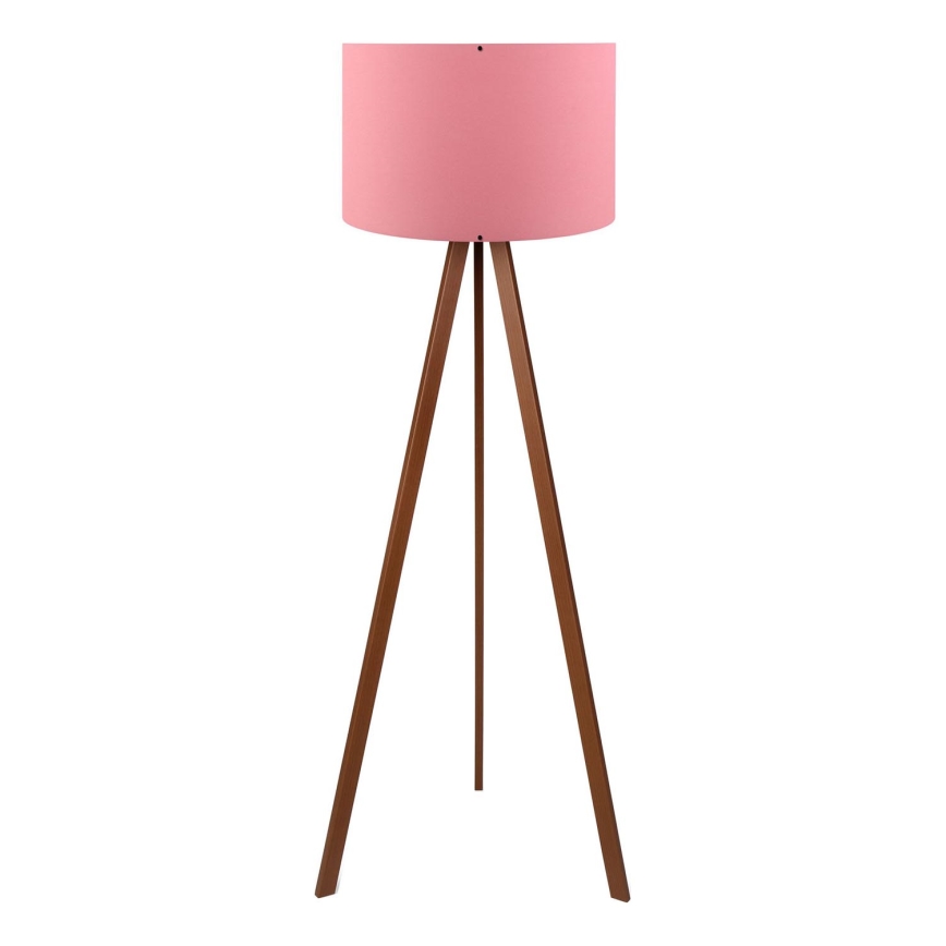 Stojacia lampa AYD 1xE27/40W/230V ružová/hnedá
