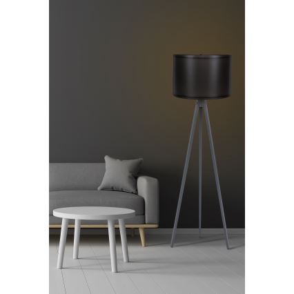 Stojacia lampa AYD 1xE27/60W/230V čierna/šedá