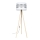 Stojacia lampa CORAL 1xE27/60W/230V béžová/biela/matný chróm