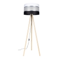 Stojacia lampa CORAL 1xE27/60W/230V béžová/čierna/biela/matný chróm
