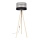 Stojacia lampa CORAL 1xE27/60W/230V béžová/čierna/šedá/zlatá