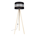 Stojacia lampa CORAL 1xE27/60W/230V béžová/čierna/zlatá
