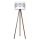 Stojacia lampa CORAL 1xE27/60W/230V hnedá/biela/matný chróm