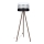Stojacia lampa CORAL 1xE27/60W/230V hnedá/čierna/biela/matný chróm