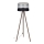 Stojacia lampa CORAL 1xE27/60W/230V hnedá/čierna/šedá/matný chróm