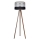Stojacia lampa CORAL 1xE27/60W/230V hnedá/čierna/šedá/matný chróm