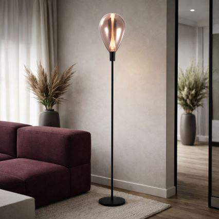 Stojacia lampa DENSO 1xG9/5W/230V medená/čierna