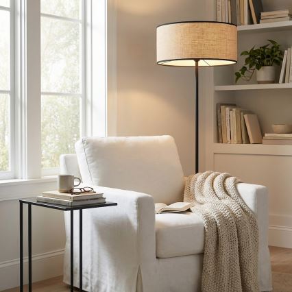 Stojacia lampa ECO 1xE27/15W/230V béžová/ratan