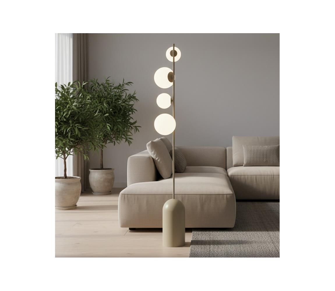 EMIBIG Stojacia lampa ETNO 4xG9/8W/230V béžová 1501/LP4