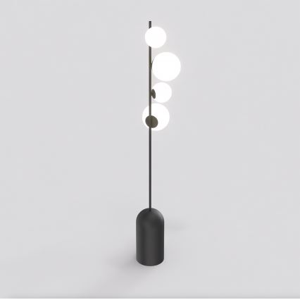 Stojacia lampa ETNO 4xG9/8W/230V čierna