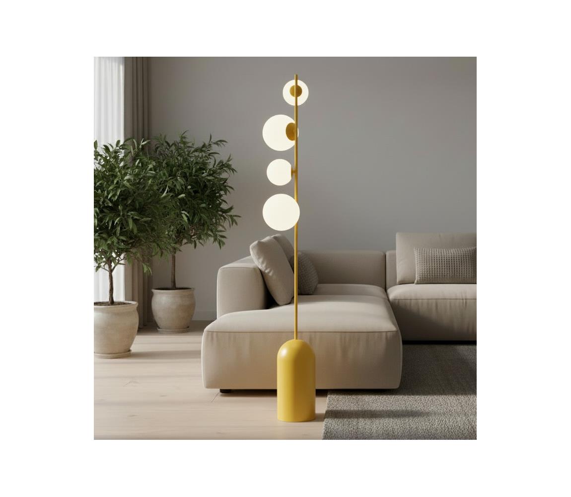 EMIBIG Stojacia lampa ETNO 4xG9/8W/230V oranžová 1502/LP4
