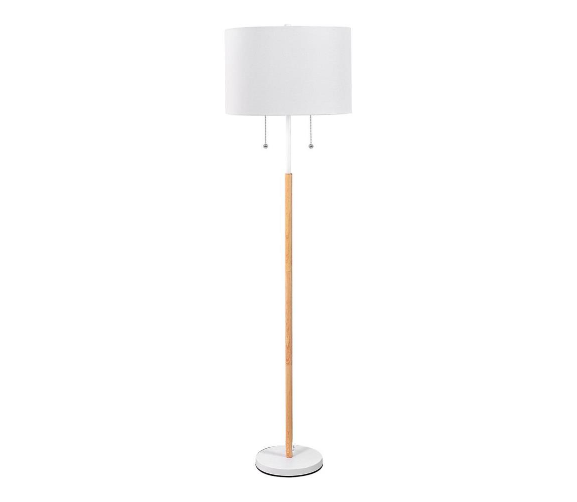 Light Prestige Stojacia lampa FOGO 2xE27/15W/230V biela/béžová LP-0304/2F WH