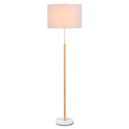 Stojacia lampa FOGO 2xE27/15W/230V biela/béžová