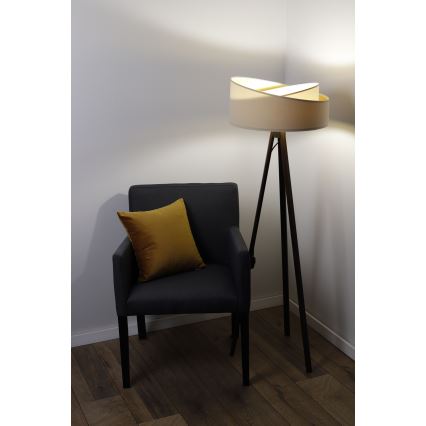 Stojacia lampa GALAXY 1xE27/60W/230V béžová/biela/wenge