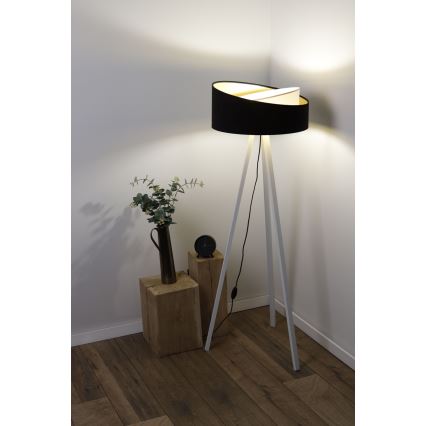 Stojacia lampa GALAXY 1xE27/60W/230V čierna/biela