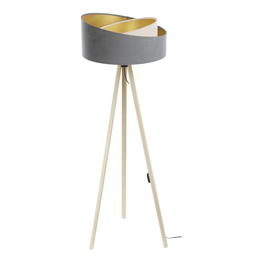 Stojacia lampa GALAXY 1xE27/60W/230V šedá/béžová